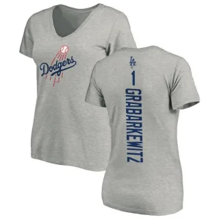 Billy Grabarkewitz Women's Los Angeles Dodgers Backer Slim Fit T-Shirt - Ash