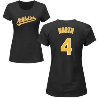 Billy North Women's Oakland Athletics Name & Number T-Shirt - Black