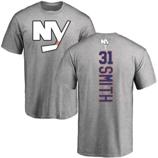 Billy Smith New York Islanders Backer T-Shirt - Ash