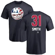 Billy Smith New York Islanders Name and Number Banner Wave T-Shirt - Navy