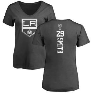 Billy Smith Women's Los Angeles Kings One Color Backer T-Shirt - Charcoal