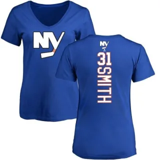 Billy Smith Women's New York Islanders Backer T-Shirt - Royal