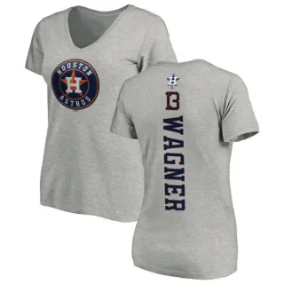 Billy Wagner Women's Houston Astros Backer Slim Fit T-Shirt - Ash