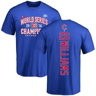 Billy Williams Chicago Cubs 2016 World Series Champions Back Name & Number T-Shirt - Royal