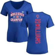 Billy Williams Women's Chicago Cubs 2016 World Series Champions Back Name & Number V-Neck T-Shirt - Royal