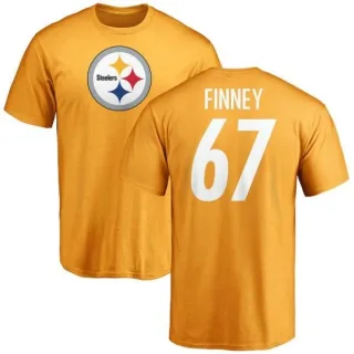 B.J. Finney Pittsburgh Steelers Name & Number Logo T-Shirt - Gold