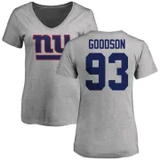 B.J. Goodson Women's New York Giants Name & Number Logo Slim Fit T-Shirt - Ash