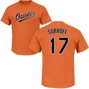 Bj Surhoff Baltimore Orioles Name & Number T-Shirt - Orange