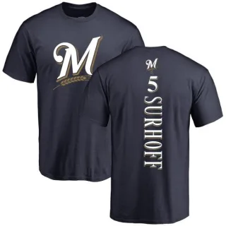 Bj Surhoff Milwaukee Brewers Backer T-Shirt - Navy