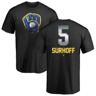 Bj Surhoff Milwaukee Brewers Midnight Mascot T-Shirt - Black