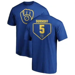 Bj Surhoff Milwaukee Brewers RBI T-Shirt - Royal