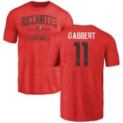 Blaine Gabbert Tampa Bay Buccaneers Red Distressed Name & Number Tri-Blend T-Shirt