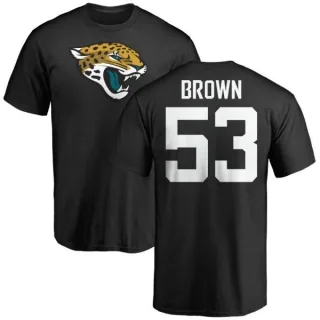 Blair Brown Jacksonville Jaguars Name & Number Logo T-Shirt - Black