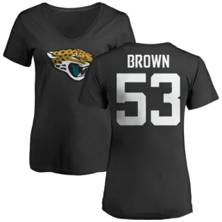 Blair Brown Women's Jacksonville Jaguars Name & Number Logo Slim Fit T-Shirt - Black