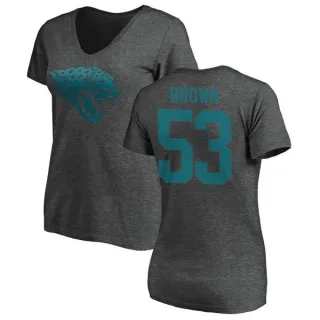 Blair Brown Women's Jacksonville Jaguars One Color T-Shirt - Ash