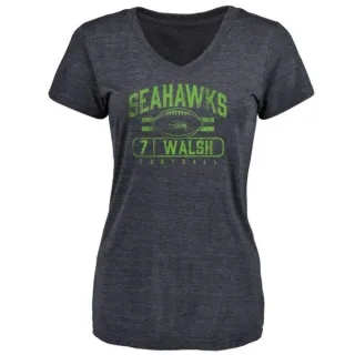 Blair Walsh Women's Seattle Seahawks Flanker Tri-Blend T-Shirt - Navy