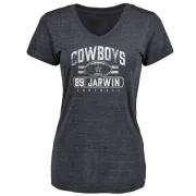 Blake Jarwin Women's Dallas Cowboys Flanker Tri-Blend T-Shirt - Navy