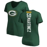 Blake Martinez Women's Green Bay Packers Backer Slim Fit T-Shirt - Green