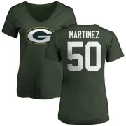 Blake Martinez Women's Green Bay Packers Name & Number Logo Slim Fit T-Shirt - Green