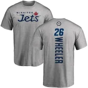 Blake Wheeler Winnipeg Jets Backer T-Shirt - Ash