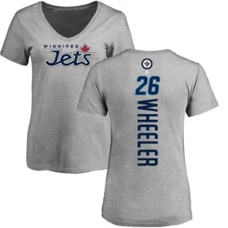 Blake Wheeler Women's Winnipeg Jets Backer T-Shirt - Ash