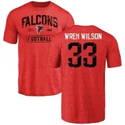 Blidi Wreh-Wilson Atlanta Falcons Distressed Name & Number Tri-Blend T-Shirt - Red