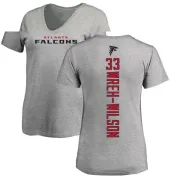 Blidi Wreh-Wilson Women's Atlanta Falcons Backer V-Neck T-Shirt - Ash