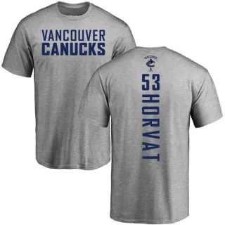 Bo Horvat Vancouver Canucks Backer T-Shirt - Ash