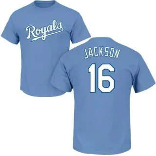 Bo Jackson Kansas City Royals Name & Number T-Shirt - Light Blue