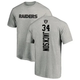 Bo Jackson Oakland Raiders Backer T-Shirt - Ash