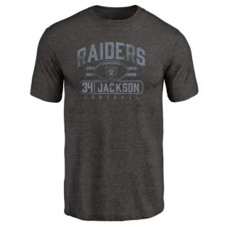 Bo Jackson Oakland Raiders Flanker Tri-Blend T-Shirt - Black