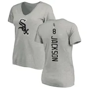 Bo Jackson Women's Chicago White Sox Backer Slim Fit T-Shirt - Ash