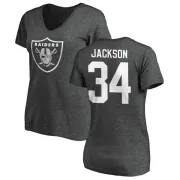 Bo Jackson Women's Oakland Raiders One Color T-Shirt - Ash