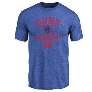 Bob Dernier Chicago Cubs Base Runner Tri-Blend T-Shirt - Royal