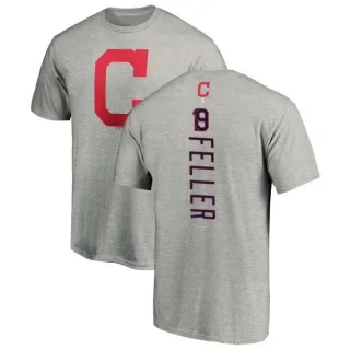 Bob Feller Cleveland Indians Backer T-Shirt - Ash