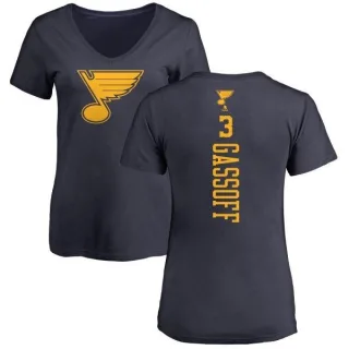 Bob Gassoff Women's St. Louis Blues One Color Backer T-Shirt - Navy