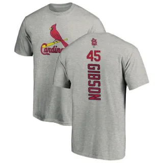 Bob Gibson St. Louis Cardinals Backer T-Shirt - Ash