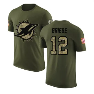 Bob Griese Miami Dolphins Olive Salute to Service Legend T-Shirt