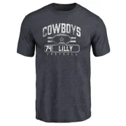 Bob Lilly Dallas Cowboys Flanker Tri-Blend T-Shirt - Navy