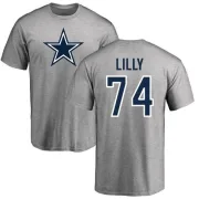 Bob Lilly Dallas Cowboys Name & Number Logo T-shirt - Gray