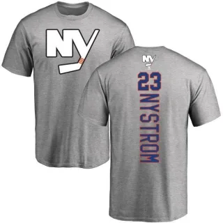 Bob Nystrom New York Islanders Backer T-Shirt - Ash