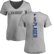 Bob Plager Women's St. Louis Blues Backer T-Shirt - Ash