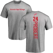 Bob Probert Detroit Red Wings Backer T-Shirt - Ash