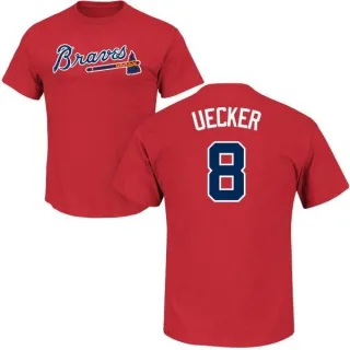 Bob Uecker Atlanta Braves Name & Number T-Shirt - Red