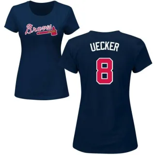 Bob Uecker Women's Atlanta Braves Name & Number T-Shirt - Navy