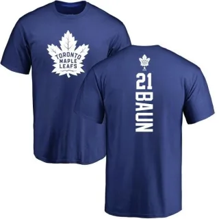Bobby Baun Toronto Maple Leafs Backer T-Shirt - Royal
