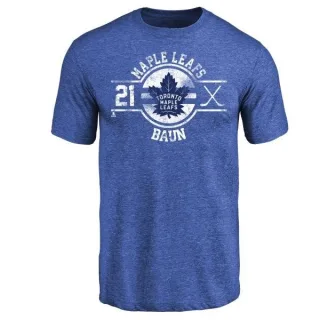 Bobby Baun Toronto Maple Leafs Insignia Tri-Blend T-Shirt - Royal