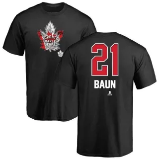 Bobby Baun Toronto Maple Leafs Name and Number Banner Wave T-Shirt - Black