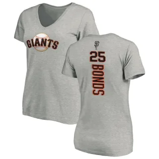 Bobby Bonds Women's San Francisco Giants Backer Slim Fit T-Shirt - Ash