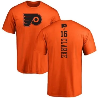 Bobby Clarke Philadelphia Flyers One Color Backer T-Shirt - Orange
